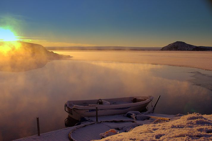 Frost á Mývatni, mynd úr safni.