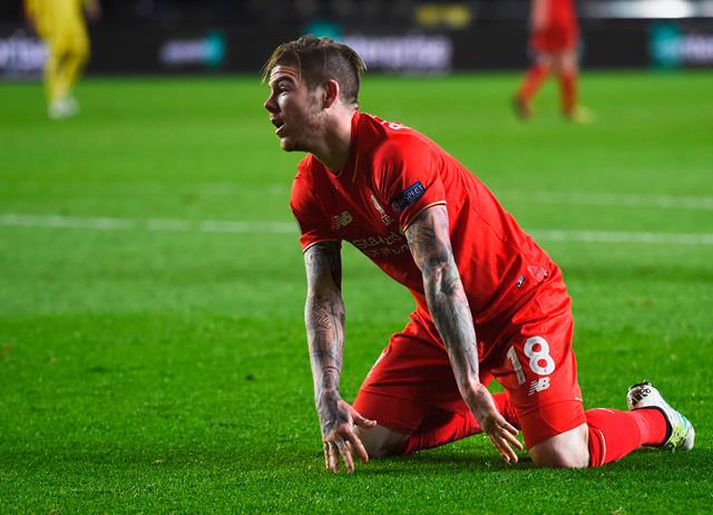 Alberto Moreno fór illa með gott færi undir lok leiks.