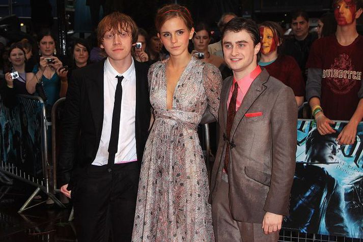 í góðum málum Leikaranir ungu í Harry Potter, Rupert Grint, Emma Watson og Daniel Radcliffe, sitja í fyrstu fimm sætunum á lista yfir þrjátíu ríkustu Breta undir þrítugu.