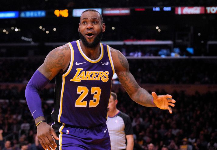 LeBron James hefur spilað vel með Lakers í vetur