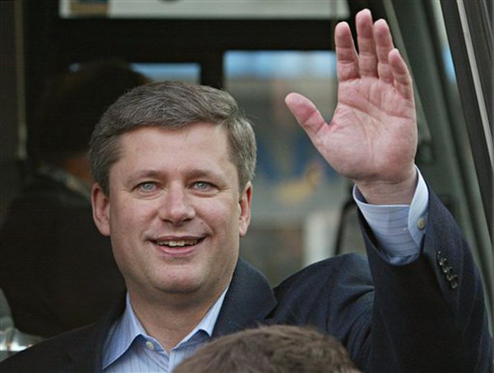 Stephen Harper, leiðtogi íhaldsmanna í Kanada.