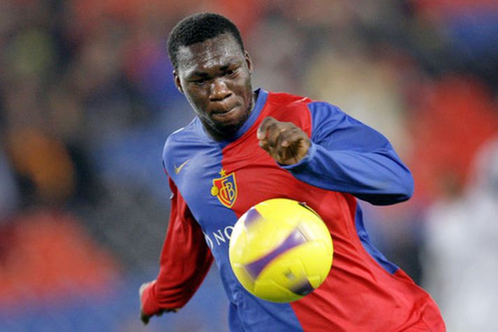 Felipe Caicedo í leik með Basel í haust.