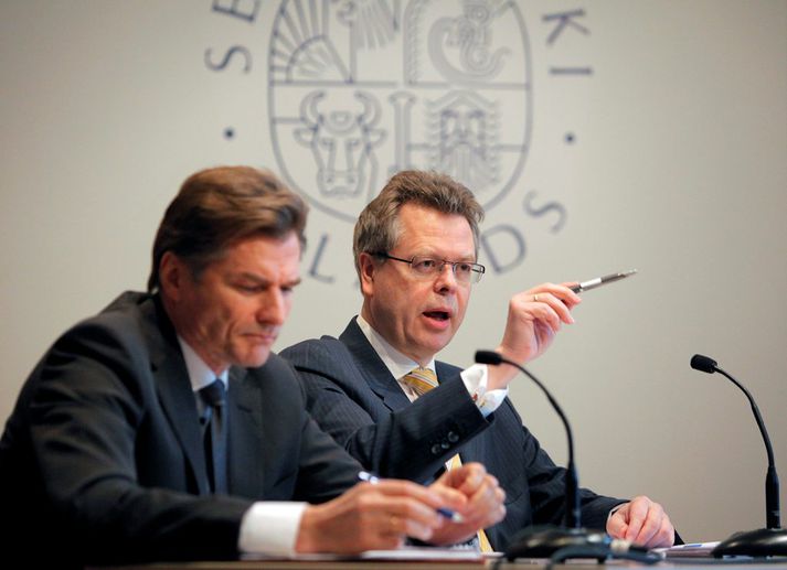 Már Guðmundsson seðlabankastjóri og Arnór Sighvatsson aðstoðarseðlabankastjóri. 