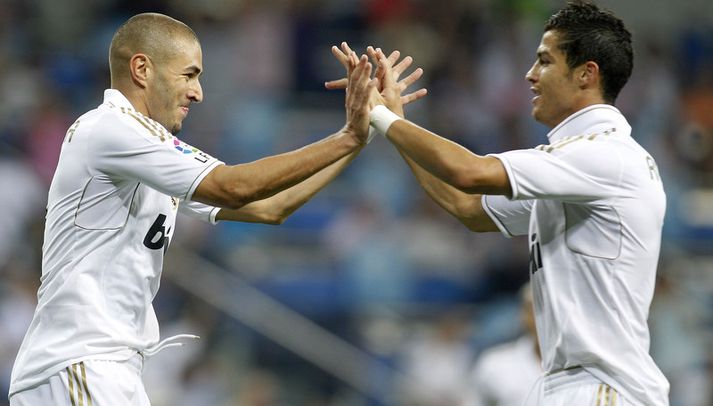 Karim Benzema og Cristiano Ronaldo.
