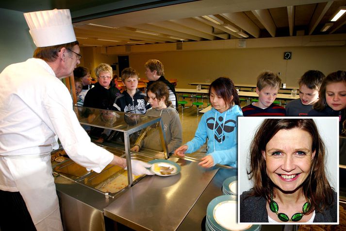 Sóley Tómasdóttir vill vita af hverju aðrar reglur gildi um skuldir vegna skólamáltíða  en aðrar skuldir.