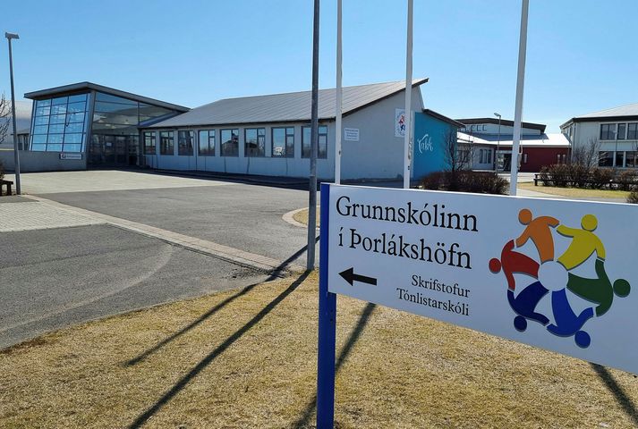 Grunnskóli Þorlákshafnar var nýttur undir víðtæka skimun í morgun.