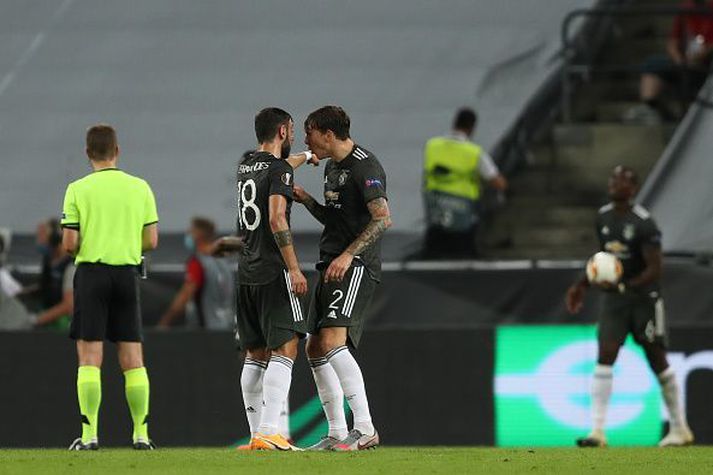 Bruno Fernandes og Victor Lindelöf fá ekki langt sumarfrí í ár.