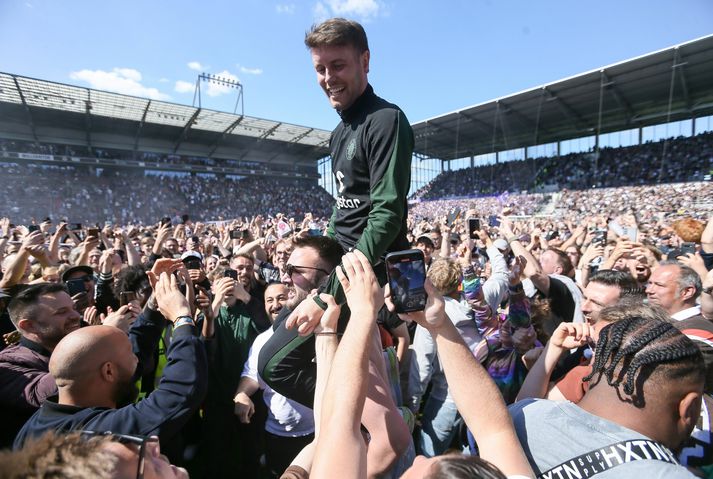 Fabian Hürzeler stýrði St. Pauli upp í efstu deild í Þýskalandi í fyrsta sinn í 13 ár.