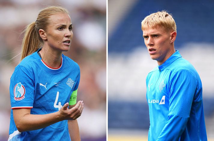 Glódís Perla Viggósdóttir og Hákon Arnar Haraldsson eru knattspyrnufólk ársins 2025.