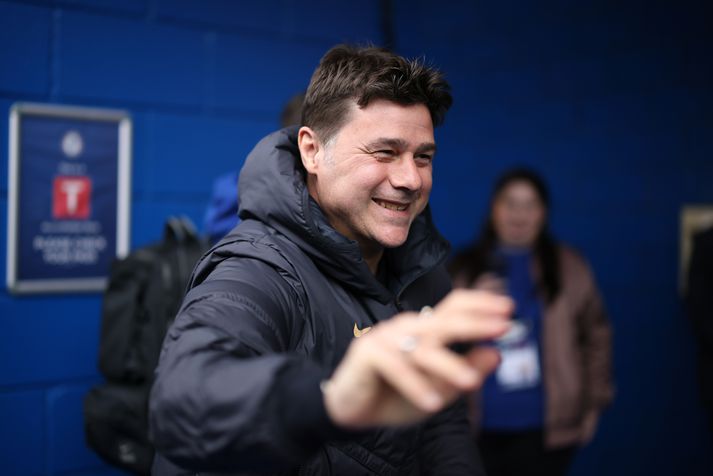 Mauricio Pochettino sést hér á tíma sínum sem knattspyrnustjóri Chelsea en hann er nú landsliðsþjálfari Bandaríkjanna.