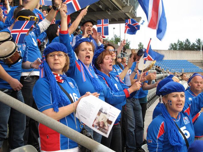 Íslenska stuðningsliðið er búið að standa sig frábærlega vel á EM