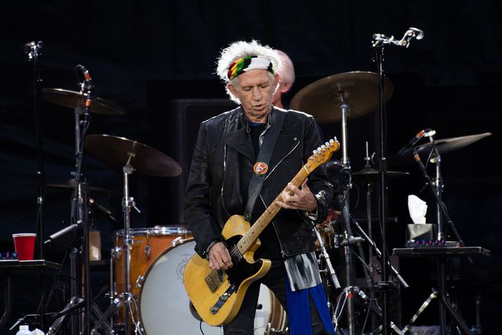 Keith Richards á tónleikum.