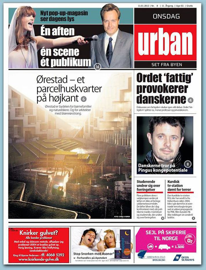 Fríblaðið Urban hóf göngu sína í Danmörku árið 2001. Útgáfu þess hefur nú verið hætt.