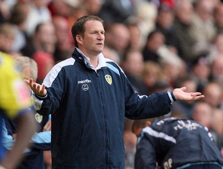 Simon Grayson, þjálfari Leeds.