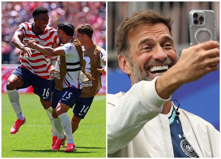 Jürgen Klopp er að vinna við heimsmeistaramótið sem knattspyrnuspekingur og hann hrósar bandaríska landsliðinu.
