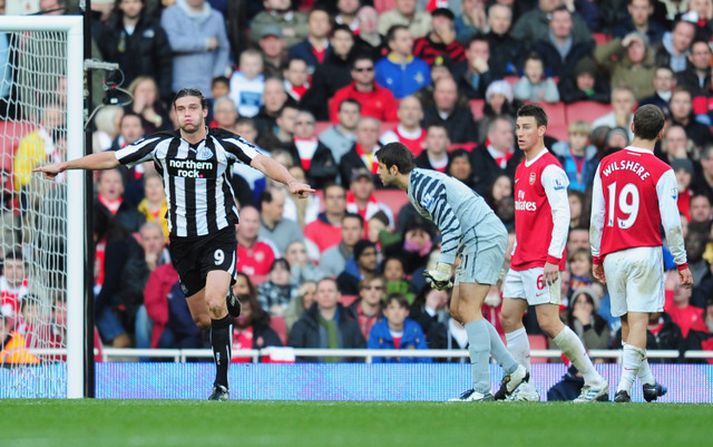 Andy Carroll skoraði í dag