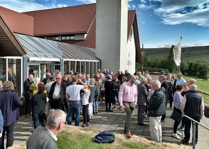 Mikill fjöldi fólks sækir alltaf Reykholtshátíð.
