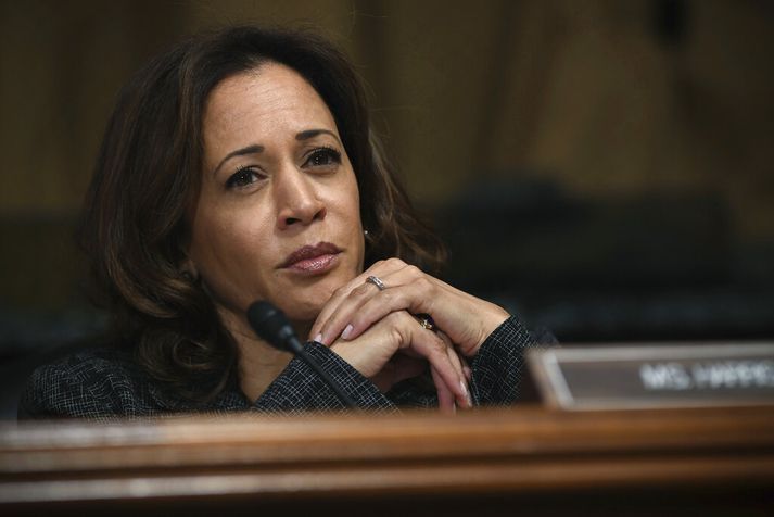 Kamala Harris hefur vakið athygli fyrir harða andstöðu gegn Donald Trump.