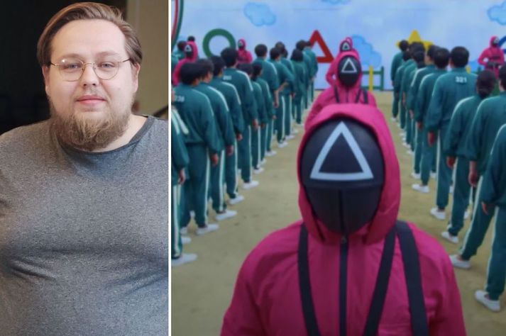 Squid Game eru suður-kóreskir þættir sem njóta vinsælda um allan heim.