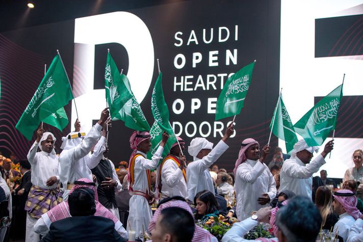 Ráðstefnan Saudi Open Hearts Open Doors í Ríad á föstudaginn. Hún er liður í því að gera landið að mesta ferðamannastað heims.