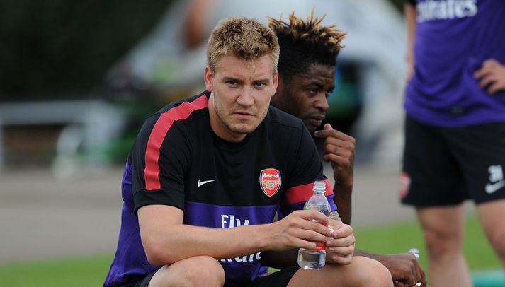 Bendtner hefur ekki átt sjö dagana sæla hjá Arsenal undanfarin ár.