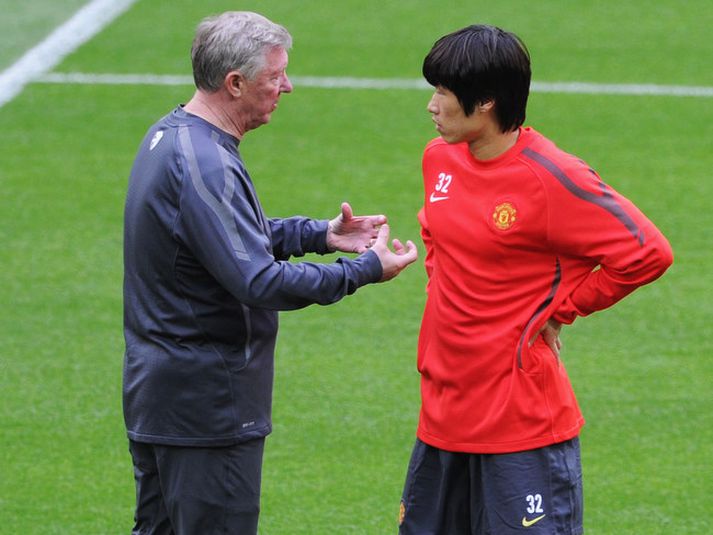 Alex Ferguson og Park Ji-Sung.