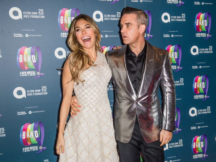 Hjónin Robbie Williams og Ayda Field