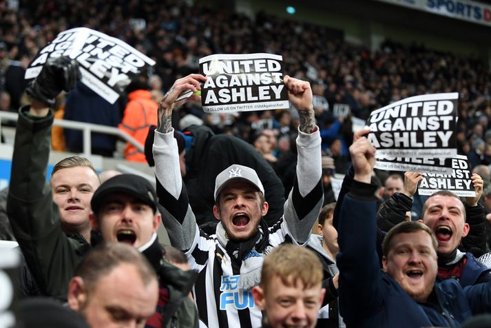 Stuðningsmenn Newcastle United eru ekki sáttir með nýja knattspyrnustjórann sinn.