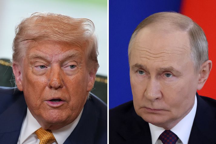 Donald Trump og Vladimir Pútín, forsetar Rússlands og Bandaríkjanna.