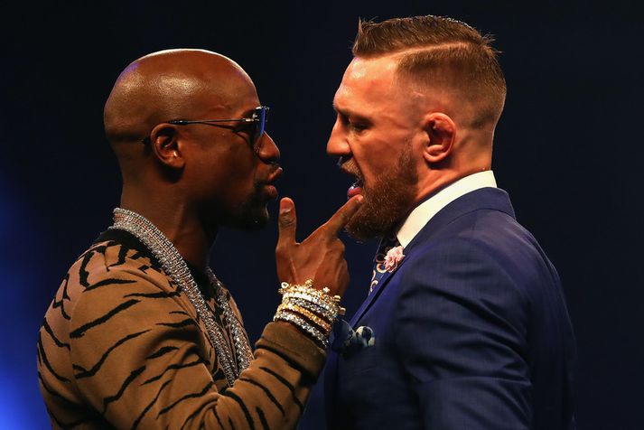 Floyd Mayweather og Conor McGregor.