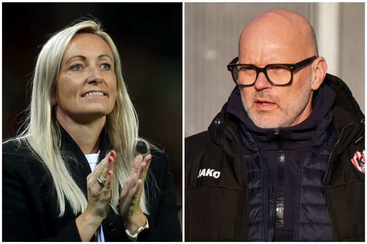 Elísabet Gunnarsdóttir vann leik sem þjálfari belgíska landsliðsins á EM í Sviss. Ólafur Kristjánsson hefur gert góða hluti með Þrótt í Bestu deild kvenna undanfarin ár.