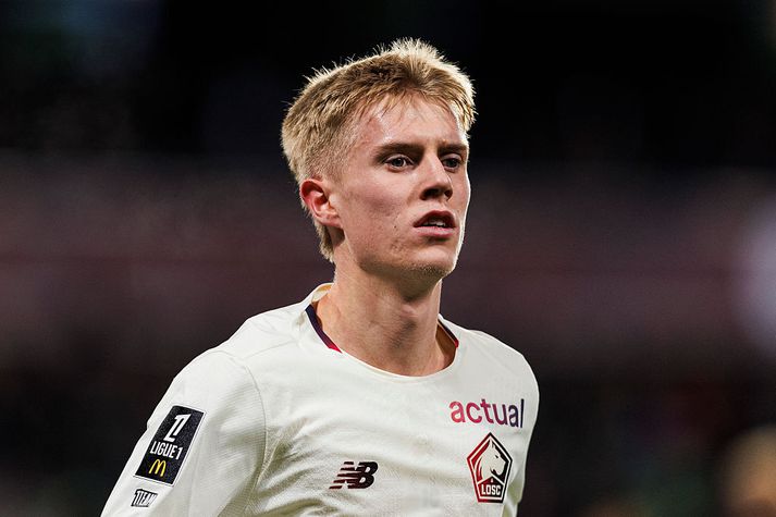 Hákon Arnar Haraldsson er mættur með Lille í 16-liða úrslit Evrópudeildarinnar.
