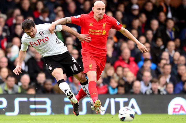 Jonjo Shelvey í leik með Liverpool.