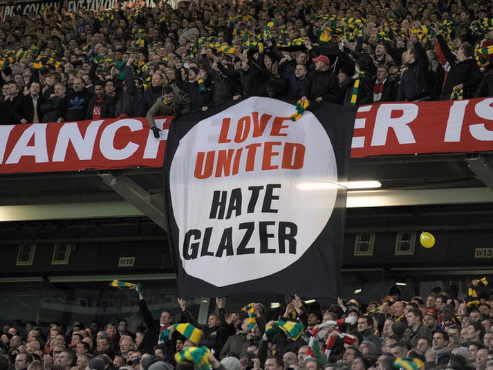 Glazer-fjölskyldan er ekki mjög vinsæl á Old Trafford.