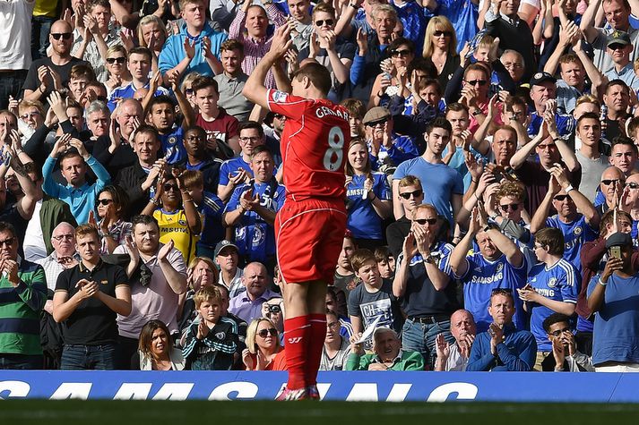 Steven Gerrard kveður Anfield á laugardaginn.