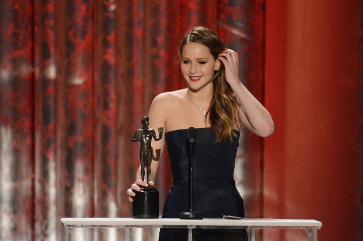 Jennifer Lawrence var valin leikkona ársins.