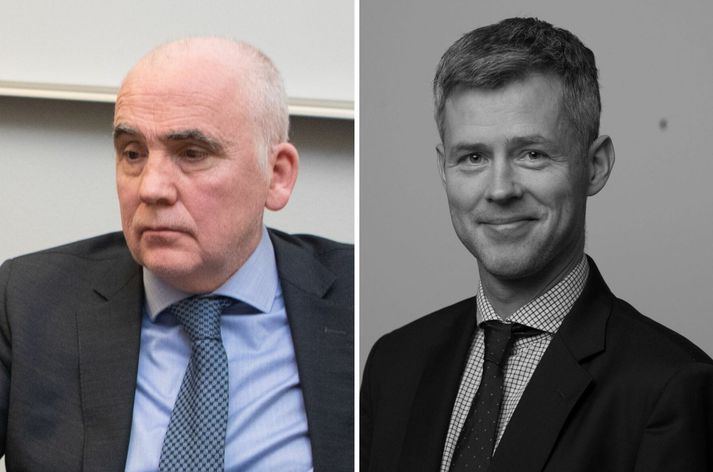 Davíð Þór, til vinstri, og eftirmaður hans Eiríkur.