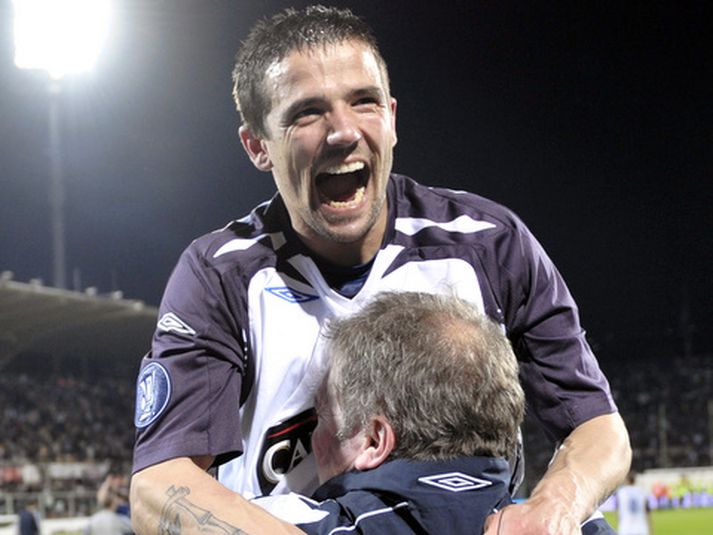 Nacho Novo skoraði mikilvægt mark í dag.