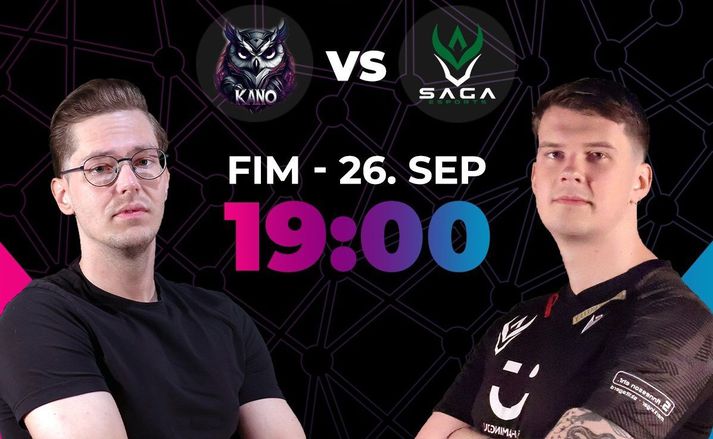 Kano byrjaði vel á móti Sögu í Ljósleiðaradeildinni í gær en Saga mætti mótlætinu af hörku og endaði með að ná 2-0 sigri.