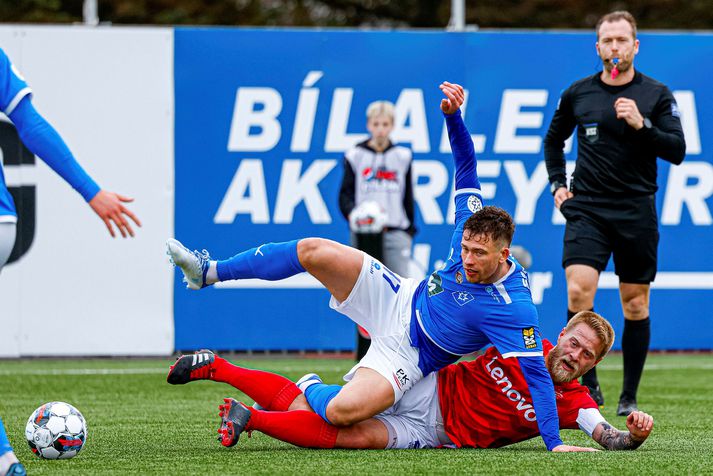 Ólafur Karl Finsen skoraði stórkostlegt mark í gær.