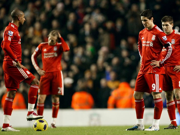 David Ngog, Steven Gerrard og Fernando Torres.