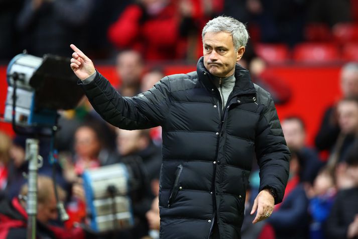 José Mourinho þegar hann var knattspyrnustjóri Manchester United.