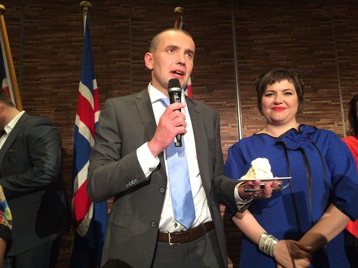 Guðni og eiginkona hans Eliza.