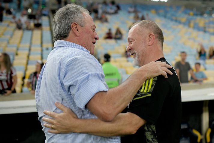 Abel Braga (t.v. á mynd) hafði verið í fríi frá þjálfun í þrjú ár þegar kallið kom frá hans gamla félagi Internacional.