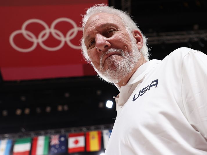 Gregg Popovich stýrði liði sínu til sigurs á Ólympíuleikunum.