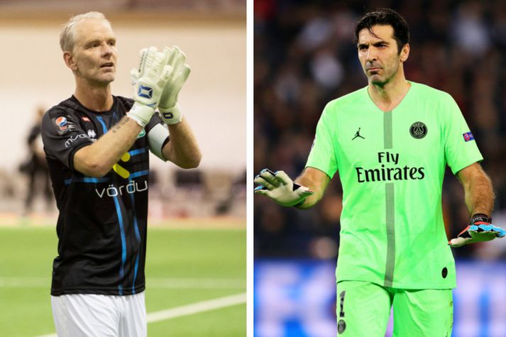Gunnleifur Gunnleifsson og Gianluigi Buffon.