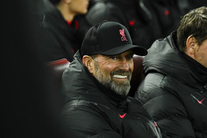 Jürgen Klopp gat brosað aðeins á Anfield í gærkvöldi.