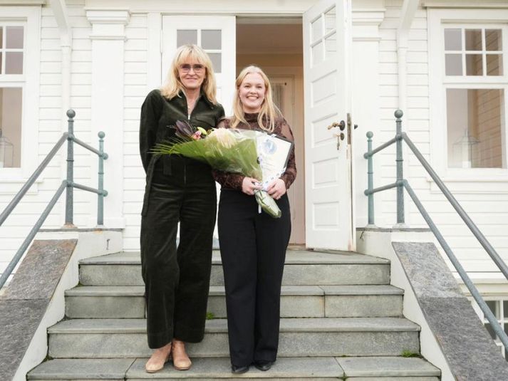 Þórdís Dröfn Andrésdóttir með Heiðu Björgu borgarstjóra.