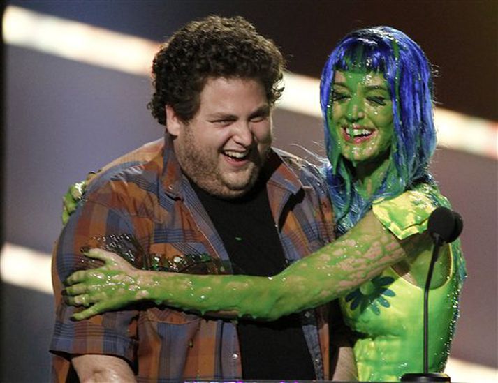 Jonah Hill og Katy Perry á hátíðinni.