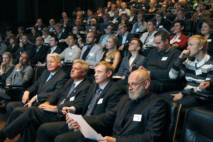 Húsfyllir var í aðalfundarsalnum í höfuðstöðvum Arion banka í gær á fjárfestadegi Startup Reykjavík.